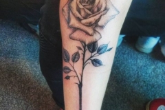 Single Stem Tattoo