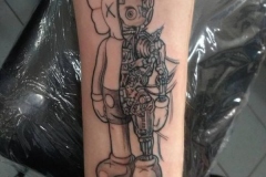 Half Robot Tattoo