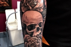 Rose and Skull Tattoo