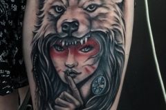 Wolf Girl Tattoo