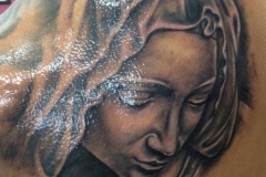 Lady Back Tattoo