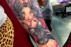 Cartoon Girl Tattoo