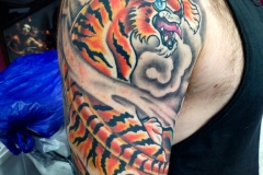 Arm Tiger Tattoo Design