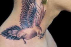 Bird Neck Tattoo