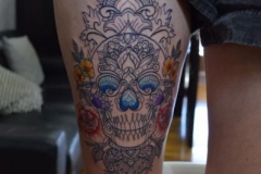 Geometric Skull Tattoo