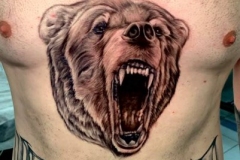 Realism Grizzly Bear Tattoo