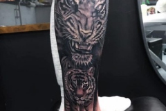 Tiger Leg Tattoo