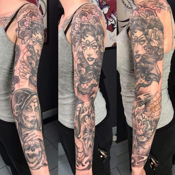 American Traditional Tattoo Sleeve  Timeless Designs With Rich Symbolism   Certified Tattoo Studios