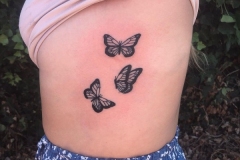 Butterflies-rib-tattoo