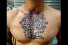 Mandala-chest-tattoo