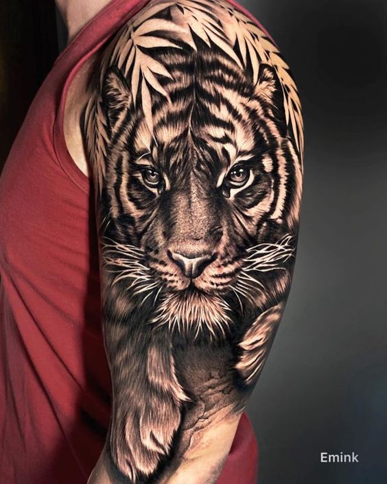 Emma Belle Tattoo  Forest animals half sleeve  October spaces available   blackandgreytattoo liontattoos liontattoo lioness lionesstattoo  glasgowtattooartist lionesstattoos glasgowtattoostudio scotlandtattoo  scotlandartists 