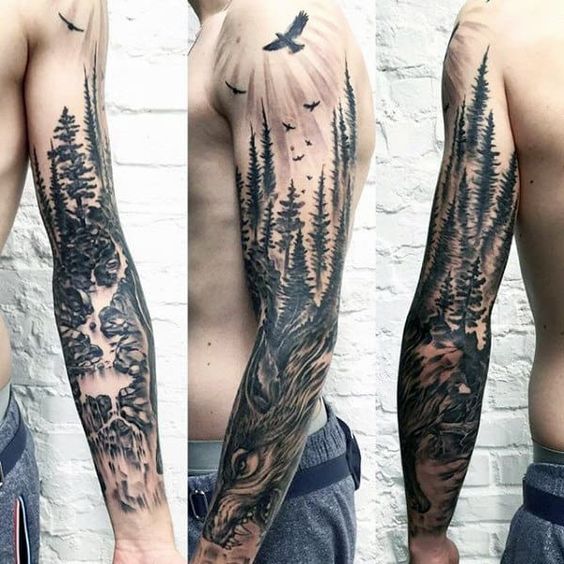 109 Striking Sleeve Tattoos for Men and Women 2019