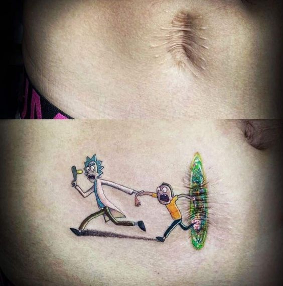 scar cover up tattoo
