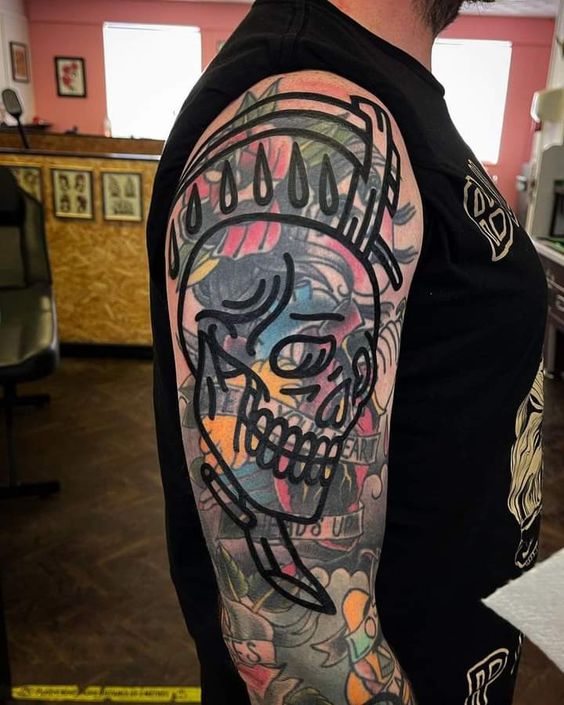 blast over tattoo ideas