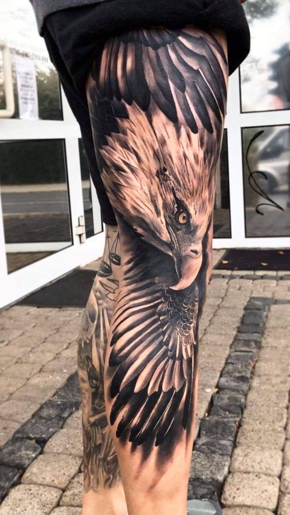leg animal tattoos