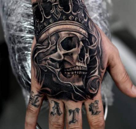 Skull Hand Tattoo