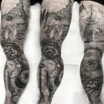 Leg Sleeve Tattoo