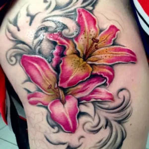 Legs Flower Tattoo