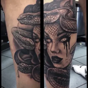 Titans leg tattoo