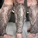 Tribal Leg Tattoo