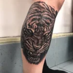 tiger leg tattoo