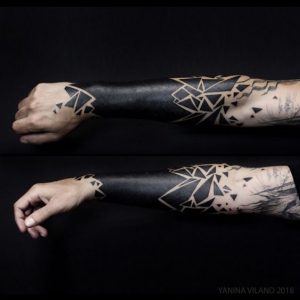 blackwork Geometric Tattoo sleeve